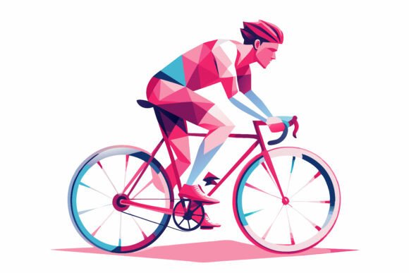Cyclist Athlete Vector Graphics for Every Project