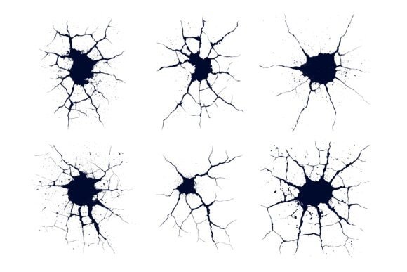 Designing with Depth: The Creative Power of Abstract Broken Surface Crack Illustrations