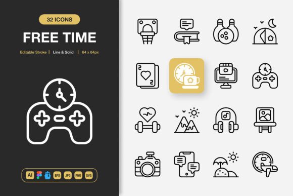 Evaluating Free Time Outline Icons for Your Next Project