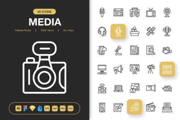 Media Icons: Your Essential Toolkit for Clean, Modern Design
