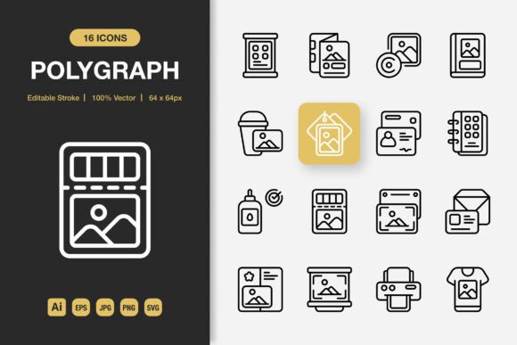 Polygraph Outline Icons: The Quiet Power of Minimalist Visual Language