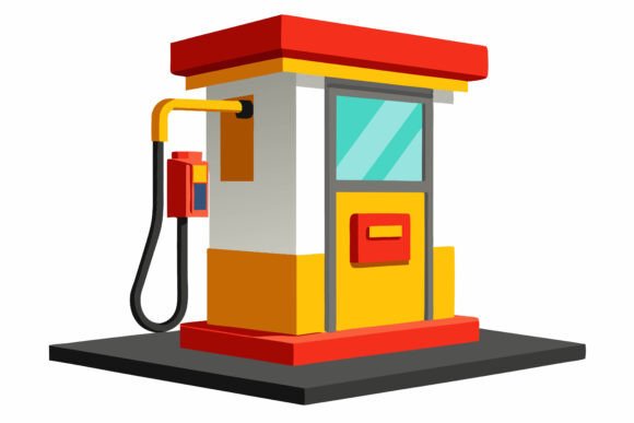The Gas or Petrol Station Illustration Set: A Practical Resource for Modern Design Projects