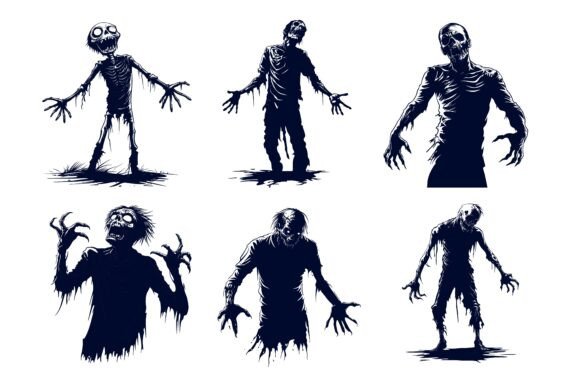 Zombie Horror People: The Ultimate AI EPS Illustration Collection for Your Darkest Creative Projects
